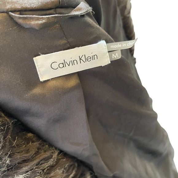 Calvin Kline Faux Fur Oversize Jacket Size: M - Picture 5 of 11